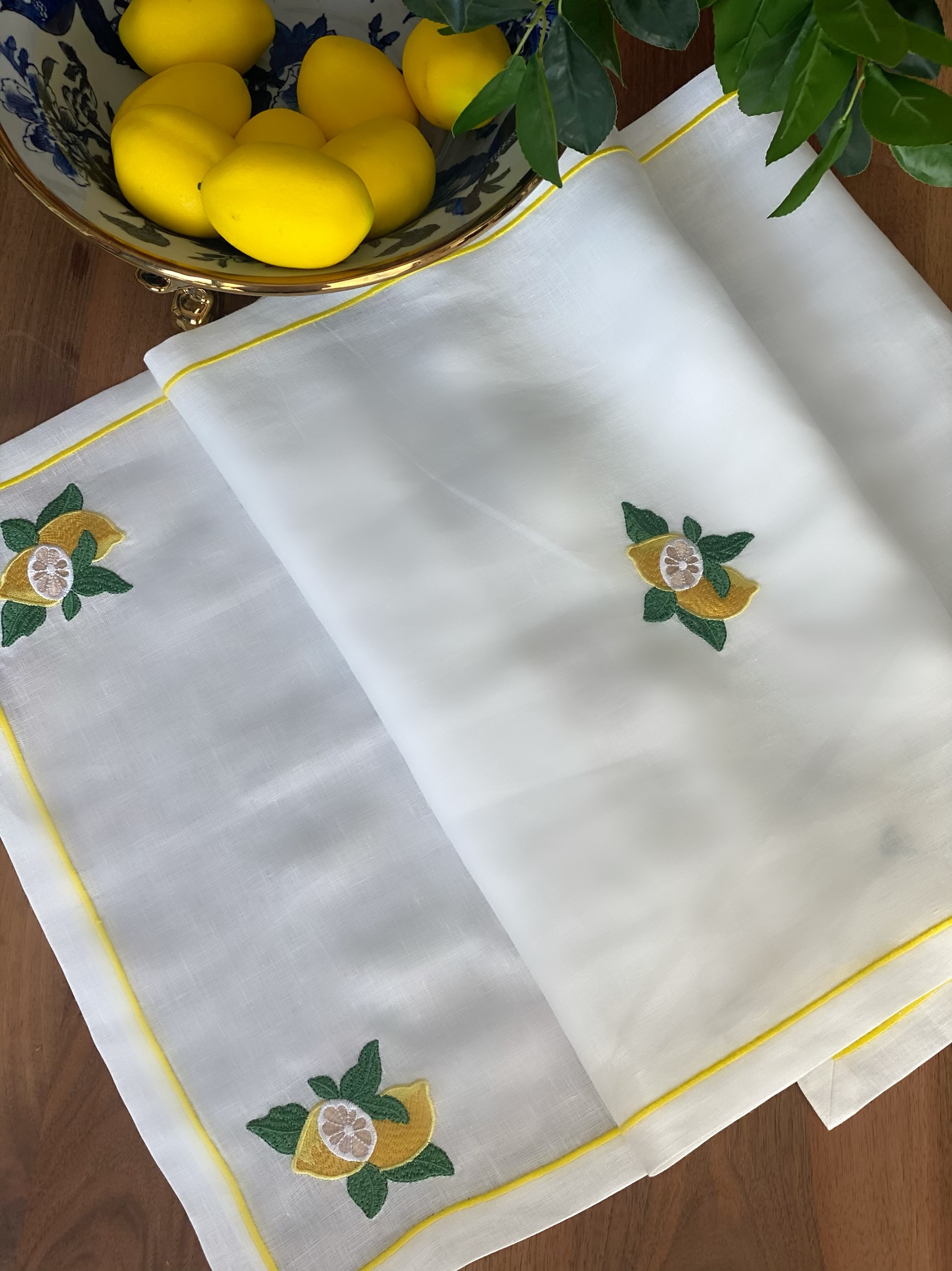 Limon Nakışlı Runner