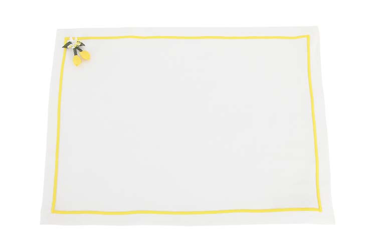 İğne Oyalı Limon Motifli Amerikan Servisi