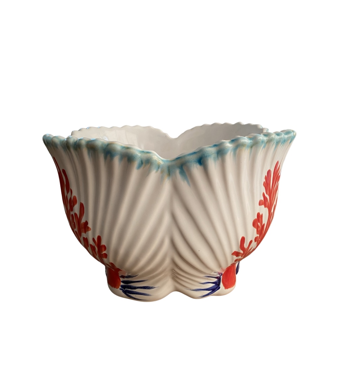 CORAL AQUA DESENLİ BÜYÜK SERVİS KASESİ