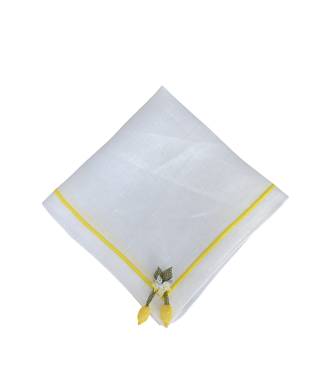 İğne Oyalı Limon Motifli Servis Peçetesi