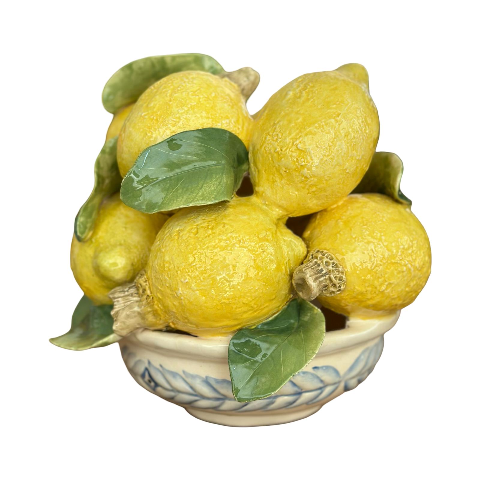 LEMON BLUE VASE DEKOR