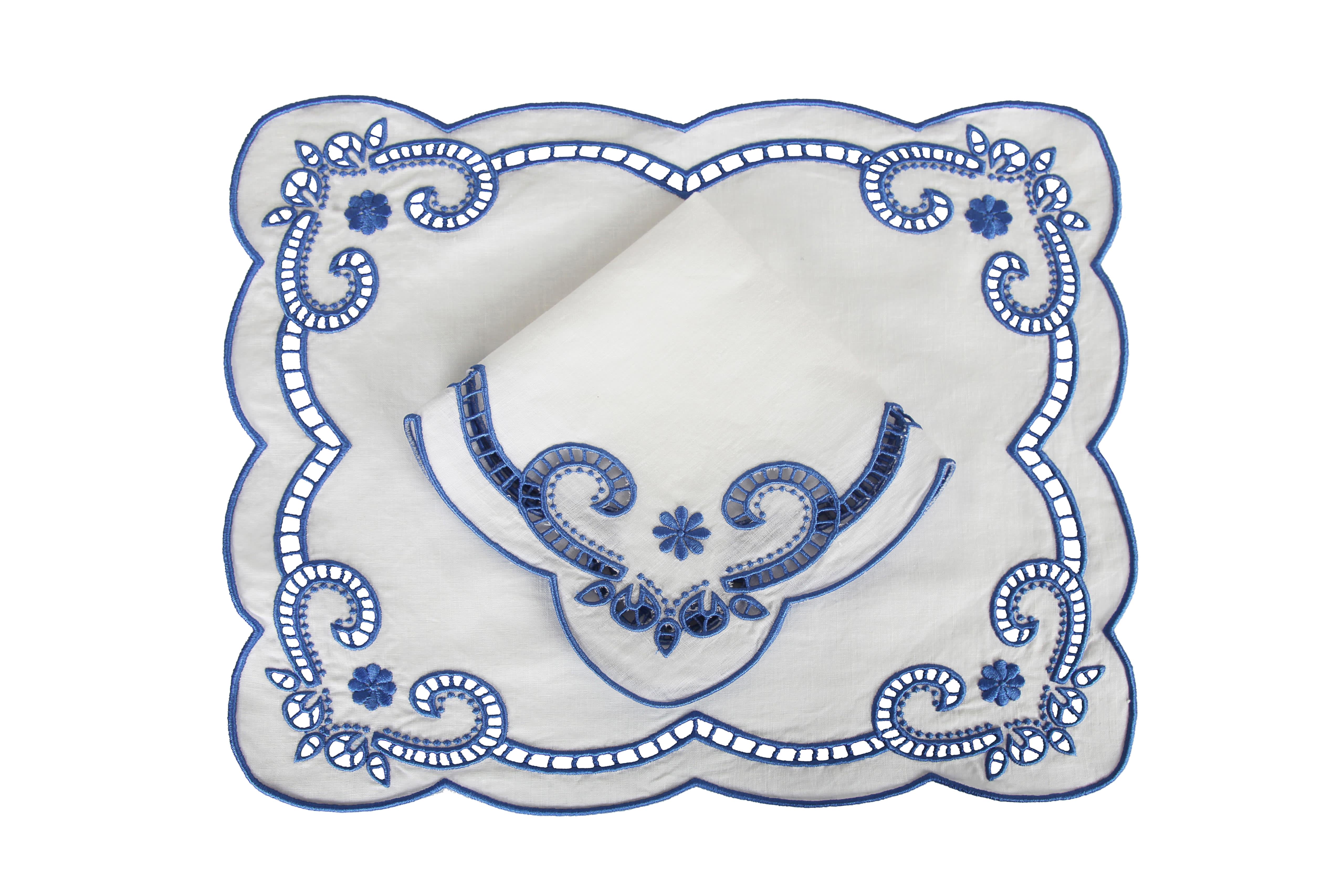 BEYAZİŞ MAVİ NAKIŞLI AMERİKAN SERVİSİ