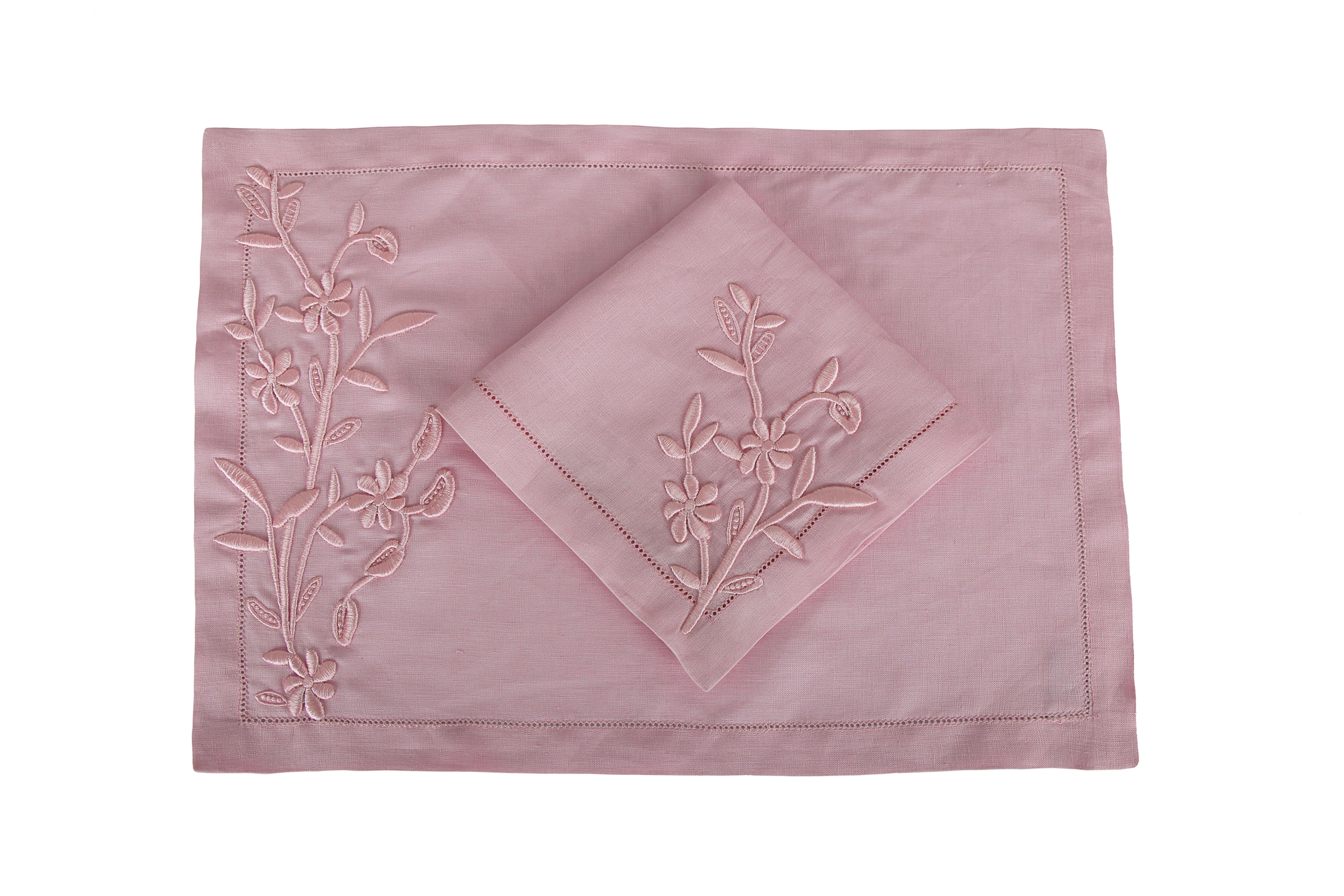 Rölyef Serisi Pembe Servis Peçetesi